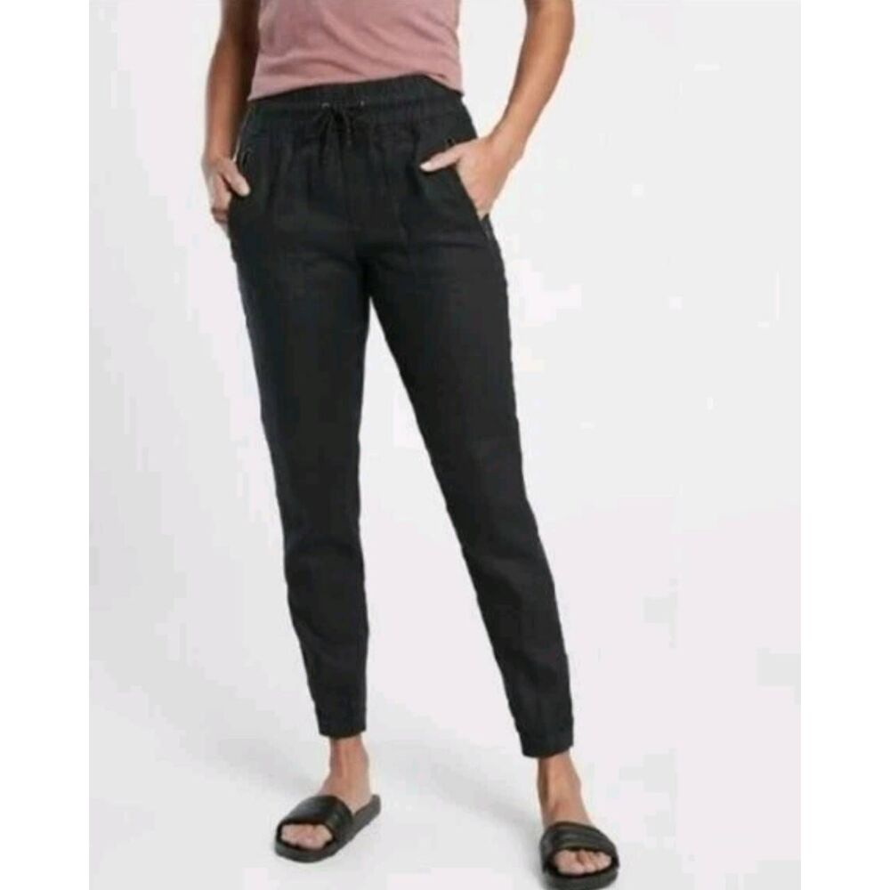 Athleta Cabo Linen Joggers Size 16 Tall